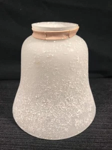 Repuesto Lámpara Pantalla Cristal Esmerilado Pintura Moteada Blanca - Imagen 1 de 5