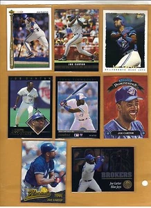 JOE CARTER LOT (21) SILVER PRESS PROOF, HOME RUN HEROES, PARALLELS, SLUGFEST - Picture 1 of 4