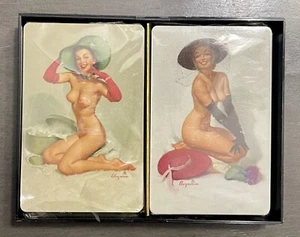 Nude Elvgren Hats Off Pin Up Playing Cards Sealed with Tax Stamp - Picture 1 of 9
