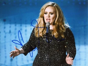 Adele Autogramm britische Sängerin Grammy-Trägerin Autograph - Picture 1 of 1