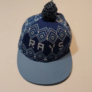 Tampa Bay Rays Ugly Christmas Winter Sweater Snapback Baseball Cap Hat MLB - Picture 1 of 9