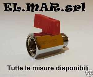 MINI Rubinetto a sfera M F 1/8" 1/4" 3/8" 1/2" aria compressa compressore - Foto 1 di 1
