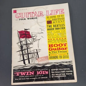 Vintage Guitar Life and Folk World Magazine Beatles British Invasion Music Score - Picture 1 of 12
