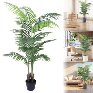 Artificial Palm Tree 5FT Faux Tropical Palm Plant for Home Office Living Room - Picture 1 of 16