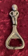 Vintage peeing boy solid steel bottle opener
