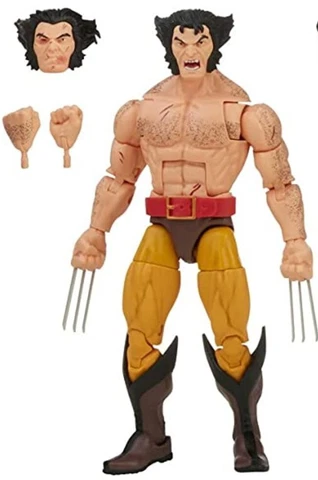 Hasbro Marvel Legends Wolverine Loose Figure 6" X Men Amazon Exclusive Shirtless Cover