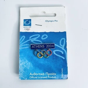 ATHENS 2004 OLYMPIC Greece GAMES PIN EMBLEM OF THE GAMES Pin Badge SILVER Colour - Picture 1 of 8
