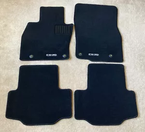 Set of 4 Genuine MAZDA CX-70 Black Carpet FLOOR MATS NEW! - Picture 1 of 4