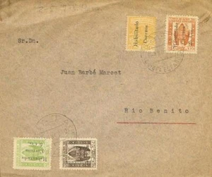 Ex-colonias Españolas. Guinea. Guinea. BATA / GUINEA ESPAÑOLA, al dorso llegada - Bild 1 von 2