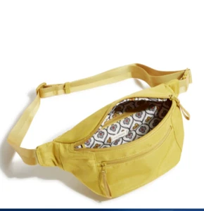 Vera Bradley GOLDEN OLIVE Large belt crossbody bag Lightweight Polyester NWT - Picture 1 of 2