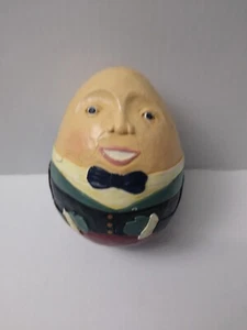 Vintage BRIERE Humpty Dumpty Folk Art Pull Toy 1988 Egg Only No Cart - Picture 1 of 11