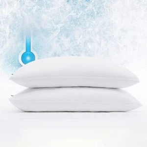 Serta Power Chill Cooling Pillow Protectors, Stain Resistant and Zippered, 2PK - Picture 1 of 7