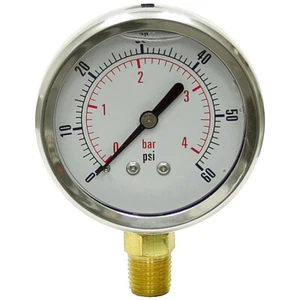 60 PSI 2.5" LF LM Gauge Dynamic CF1P-004-A 21-1246-B - Picture 1 of 1