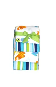 Monsters Inc Set Of 4 Flannel Receiving Blankets Disney Baby New - Picture 1 of 3