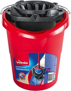 Vileda SuperMocio Mop Bucket Wringer Cleaning Torsion Power Carry Handle 10L - Picture 1 of 1