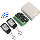 12V 4CH Channel 443MHz Wireless RF Remote Control Relay Switch With 2 Receiver