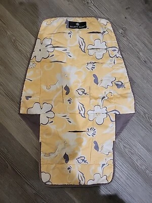 Balboa Baby Stroller Liner.Universal Reversible.Blue/white Stripe.Yellow Floral - Image 1 of 4