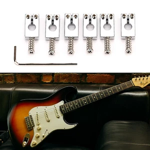 Copper Guitar Saddle Bridge For Stratocaster Telecaster Strat Tele Guitar 10.5mm - Picture 1 of 7