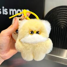Cute Real Rabbit/Rex Fur Keychain Bag Charm Bag Purse Phone Furry Pendant Gift