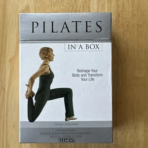 Pilates : In a Box Hardcover Book With Inserts Exercises Lesley Ackland Reshape - Picture 1 of 12