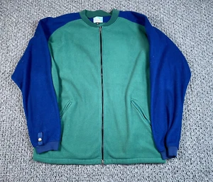 Burton Colorblock Zip Up Fleece Liner Jacket Adult XL Green Blue Snowboard - Picture 1 of 15