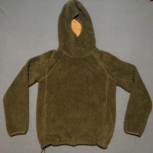 Vintage BURTON FULL ZIP FLEECE HOODIE Sherpa Knit Unisex Small Y2K - Picture 1 of 6