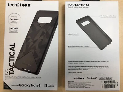 Capa tática Tech21 Evo para Samsung Galaxy Note 8 Note8 - Preta - Imagem 1 de 3
