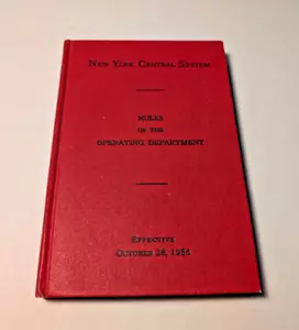 1956 New York Central System - Rules of the Operating Department - Picture 1 of 4
