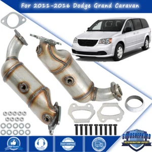 Convertidor catalítico delantero izquierdo y derecho para Dodge Grand Caravan V6 2011-2016 3,6 L - Imagen 1 de 12