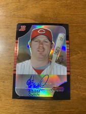 2005 Bowman Chrome Refractors Cincinnati Reds Baseball Card #83 Adam Dunn