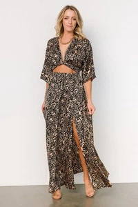 Baltic Born Morlana Maxi Dress Womens Small Multicolor Cut Out NEW - Picture 1 of 6