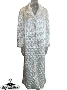 Vintage Christian Dior Robe Women Medium White Tuff Lingerie Made in USA Union - Picture 1 of 11