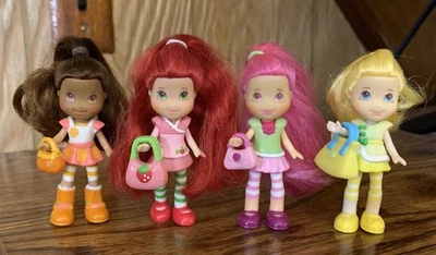 Mini muñeca Strawberry Shortcake con cabello cepillable y monedero lote 2008 naranja limón Foto 1 de 4