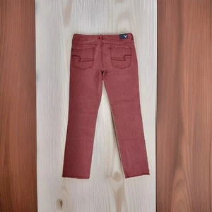American Eagle Outfitters Super Super Stretch Red Women's 10 Reg Jegging Cropped - Picture 1 of 7