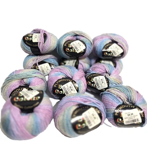 Plymouth Yarn Bella Colour Lot of 12 x 50 gram Cotton/Acrylic #1825 NEW 'Mauve ' - Picture 1 of 3