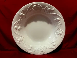Williams Sonoma I Patrizi Olive Harvest Serving Pasta Bowl White LARGE 15" Italy - Picture 1 of 2