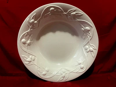 Williams Sonoma I Patrizi Olive Harvest Servir Pasta Cuenco Blanco GRANDE 15" Italia Foto 1 de 2