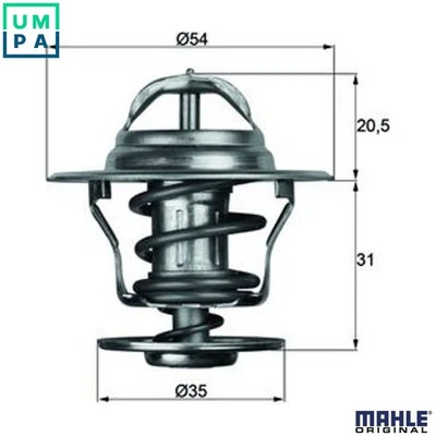 THERMOSTAT COOLANT TX 13 71D FOR VW SANTANA GOLF/II/Mk/�/Cabriolet/III/IV 2.0L - Image 1 of 4