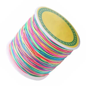 100m 1mm Cord Beading Thread Bead String Multicolor Craft Cord beading rope - Picture 1 of 10