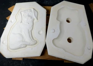 Duncan Dog Slip Mold 497C C.C.M. Dog Sitting Vintage 1988 - Picture 1 of 12