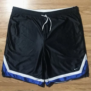 RARE Vintage Nike Reversible Basketball Shorts Mens XXL Dazzle Shiny Baggy Y2K - Picture 1 of 15