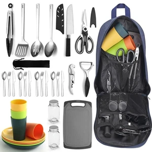 Camping Essentials, Camping Cooking Utensils Set, Camping Accessories Gear Mu... - Picture 1 of 9
