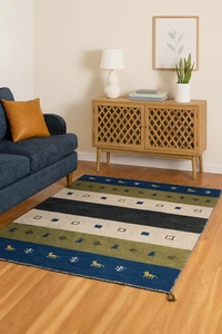 Rug Wool Hand Knotted Area Carpet Turkish Rug, Decor Oriental Vintage Home - Picture 1 of 5