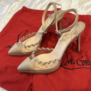 CHRISTIAN LOUBOUTIN Pompe a punta punto frusta PVC 34,5 - Foto 1 di 24