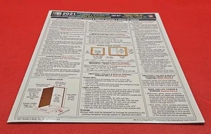 2021 Residential Construction Doors & Windows Quick-Card New Based On 2021 IRC - Picture 1 of 3