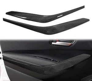 For 2023-2025 Toyota Corolla GR Dry Carbon Fiber Front Door Armrest Trim Strip  - Picture 1 of 8