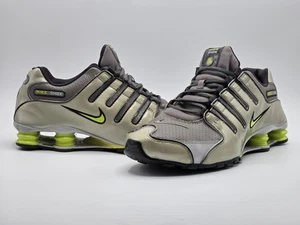 RARE - Nike Shox NZ Metallic..Silver Grey/Green..378341-053..Men's Shoes 11.5 - Picture 1 of 12
