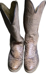 Durango Vintage Schlangenleder braun Leder Westernstiefel Herren Größe 11 gebraucht - Bild 1 von 8