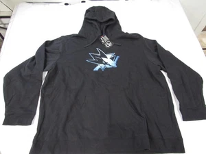 Neu San Jose Haie Herren Größe 4XL 4XLarge schwarzer Hoodie - Bild 1 von 4