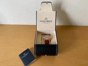 Quartz Watch Haurex - Stainless Steel - Chronograph - Leather - Unused - Picture 1 of 13